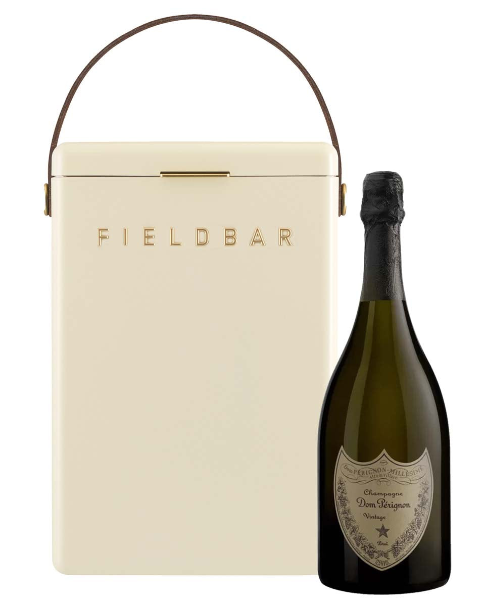 Safari White Fieldbar cooler with Dom Pérignon