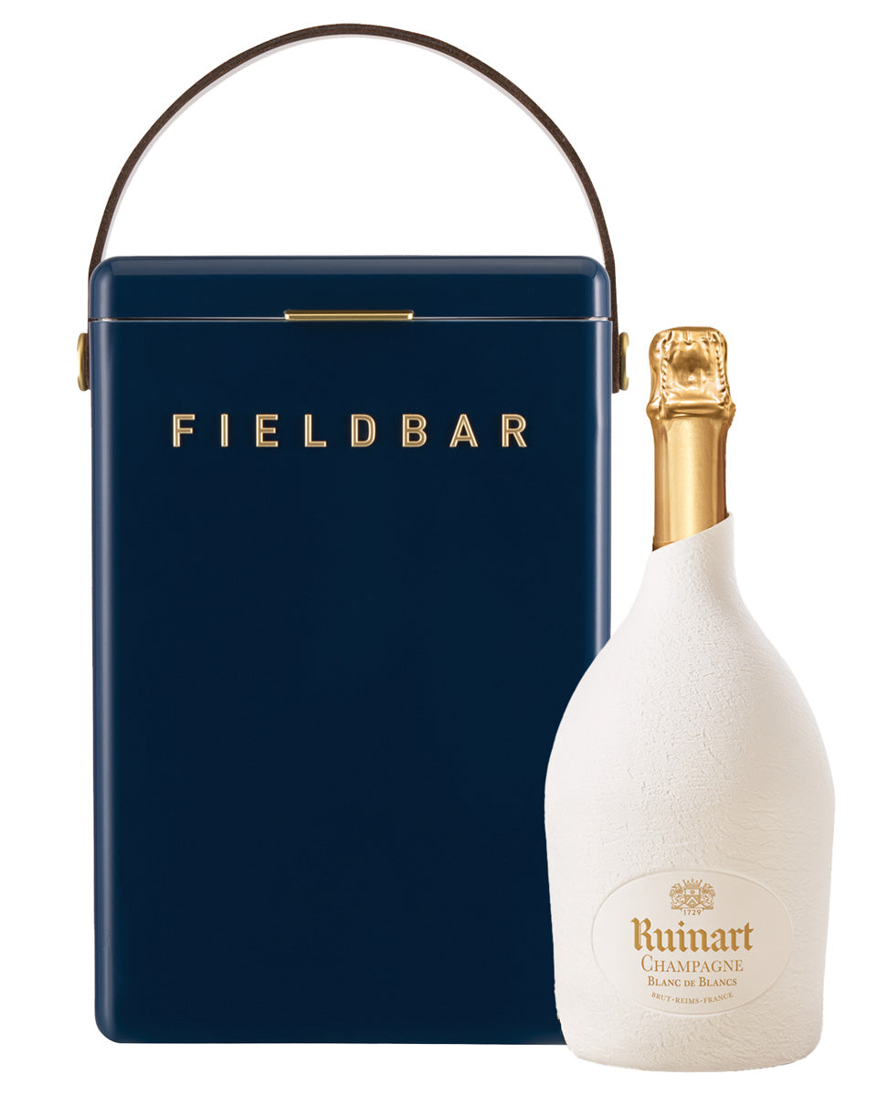Sea Boat Blue Fieldbar cooler with Ruinart Blanc de Blancs