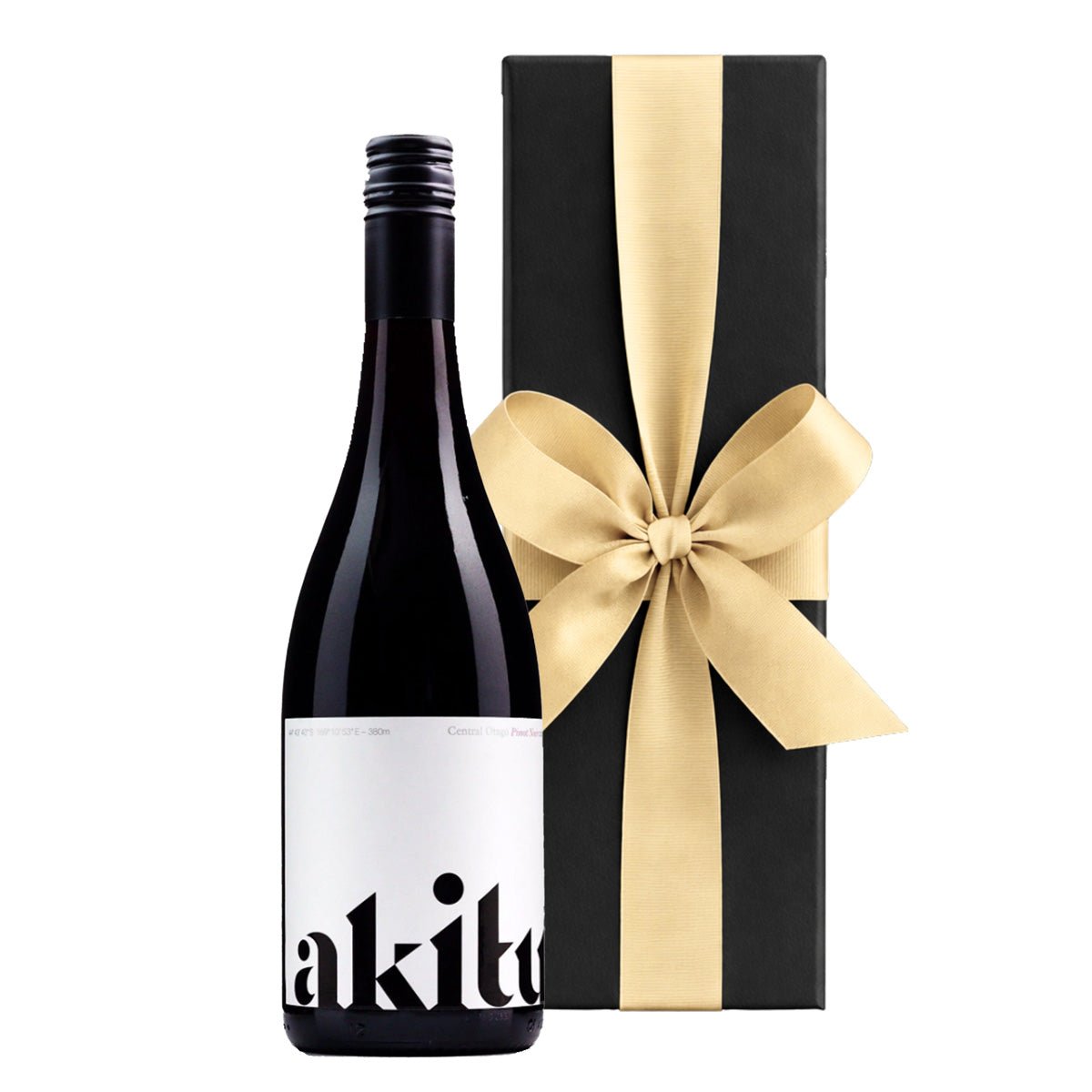 Akitu A2 Pinot Noir – Central Otago, New Zealand in Black Gift Box - CorporateGifts.London