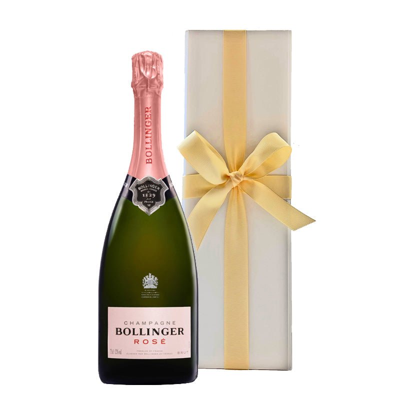 Bollinger Rosé Champagne in White Gift Box - CorporateGifts.London