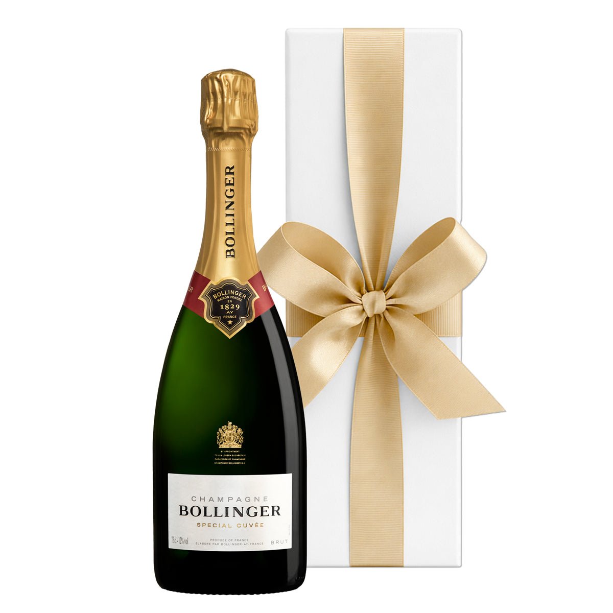 Bollinger Special Cuvée Champagne in White Gift Box - CorporateGifts.London