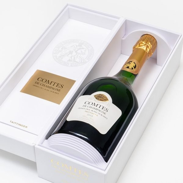 Taittinger Comtes de Champagne Blanc de Blancs 2013 in Luxury Gift Box - CorporateGifts.London