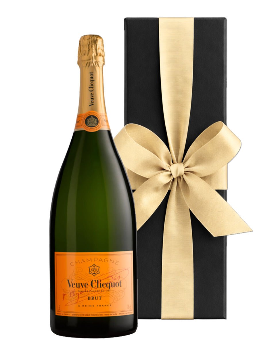 Veuve Clicquot Yellow Label Brut Magnum in Black Gift Box - CorporateGifts.London