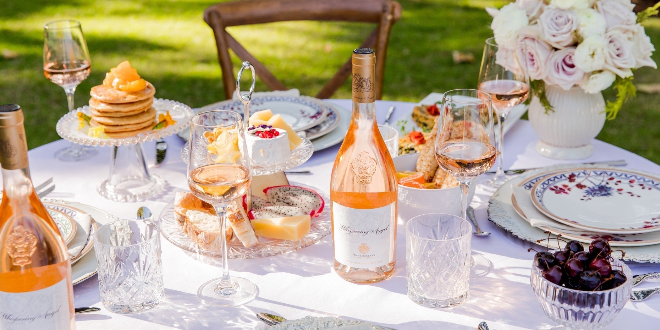 Whispering Angel Rosé in Black Gift Box - CorporateGifts.London