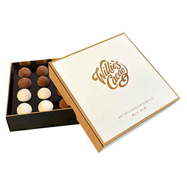 Willie's Cacao sea salt caramel truffles, box of 16