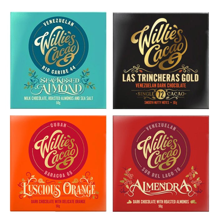 4 x Artisan Chocolate Bar Selection - CorporateGifts.London