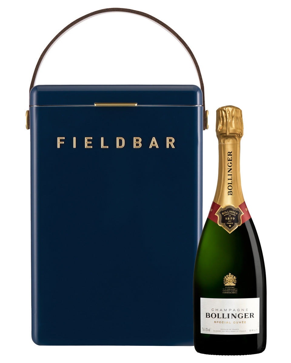 Sea Boat Blue Fieldbar cooler with Bollinger Special Cuvée