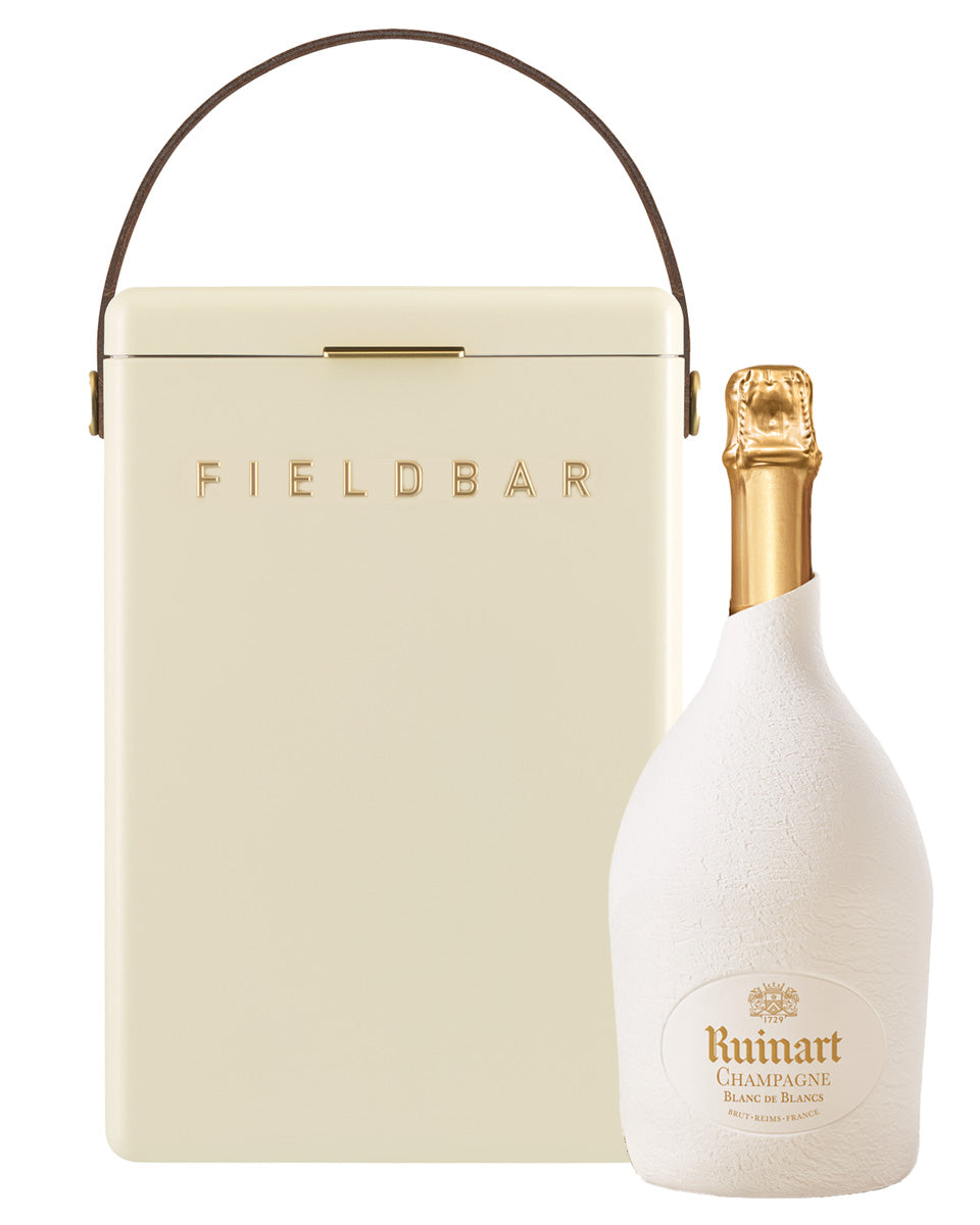 Safari White Fieldbar cooler with Ruinart Blanc de Blancs