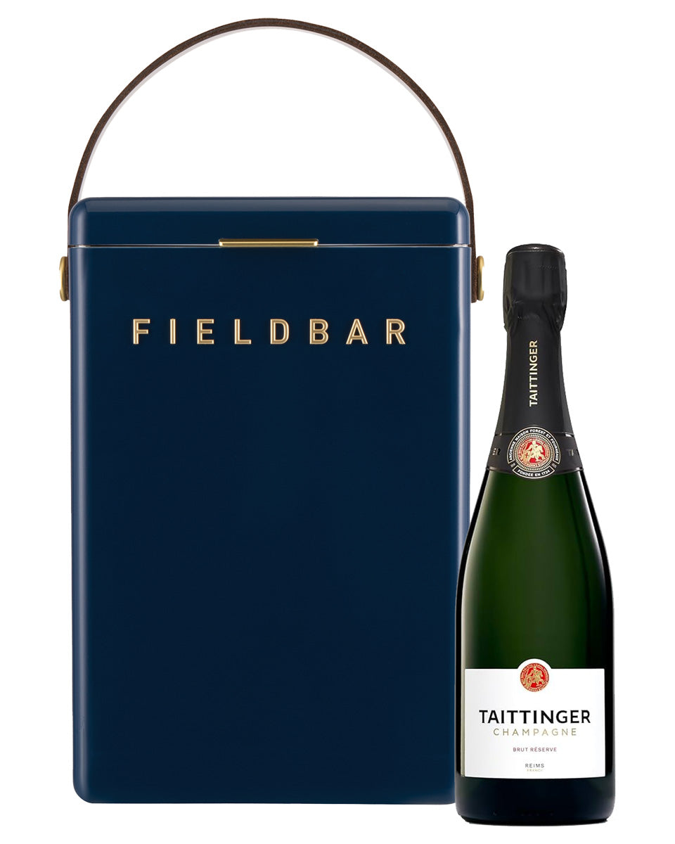 Sea Boat Blue Fieldbar cooler with Taittinger Brut Réserve