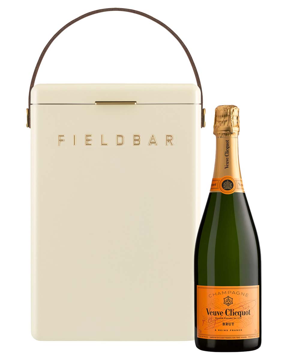 Safari White Fieldbar cooler with Veuve Clicquot Yellow Label