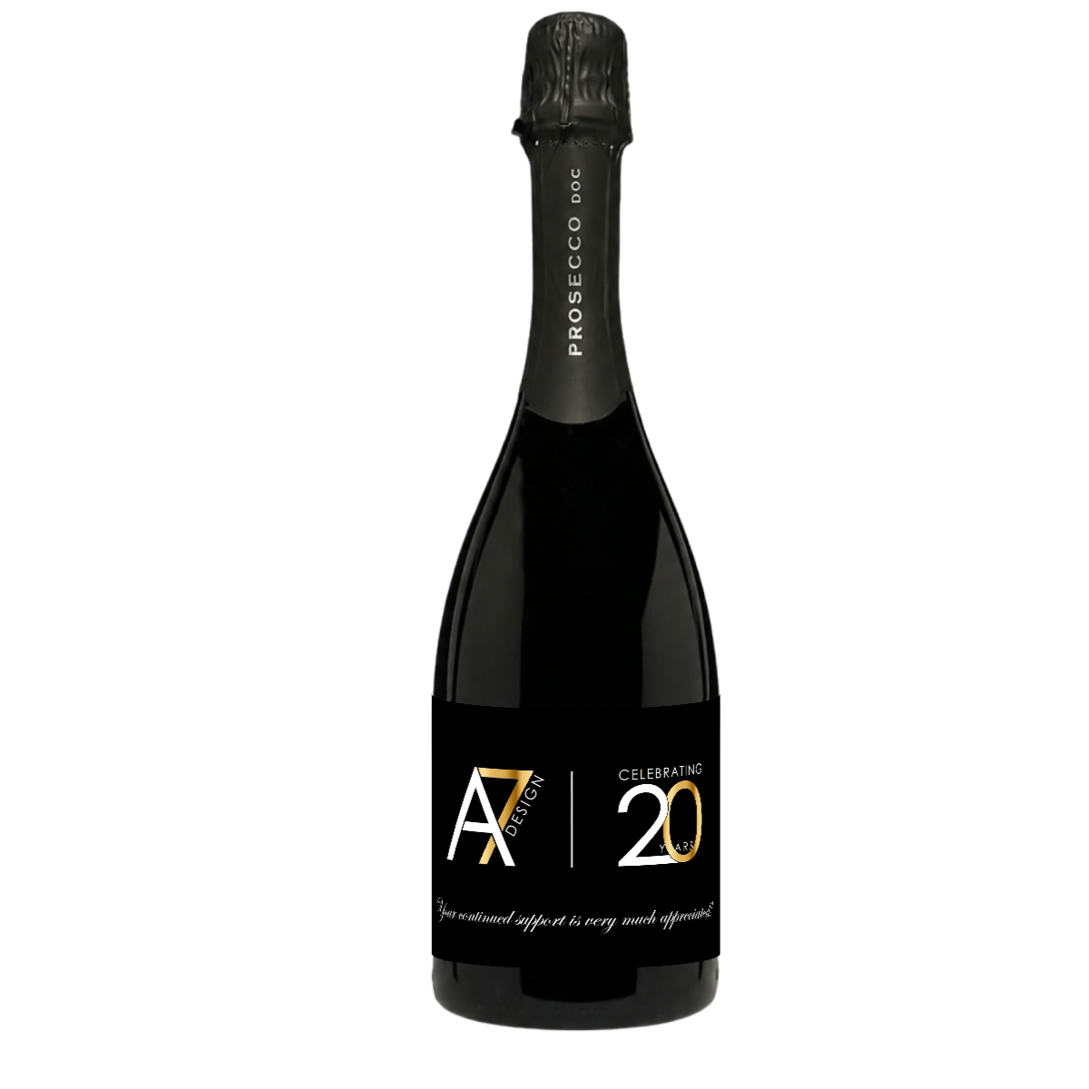 Branded Prosecco Bottle