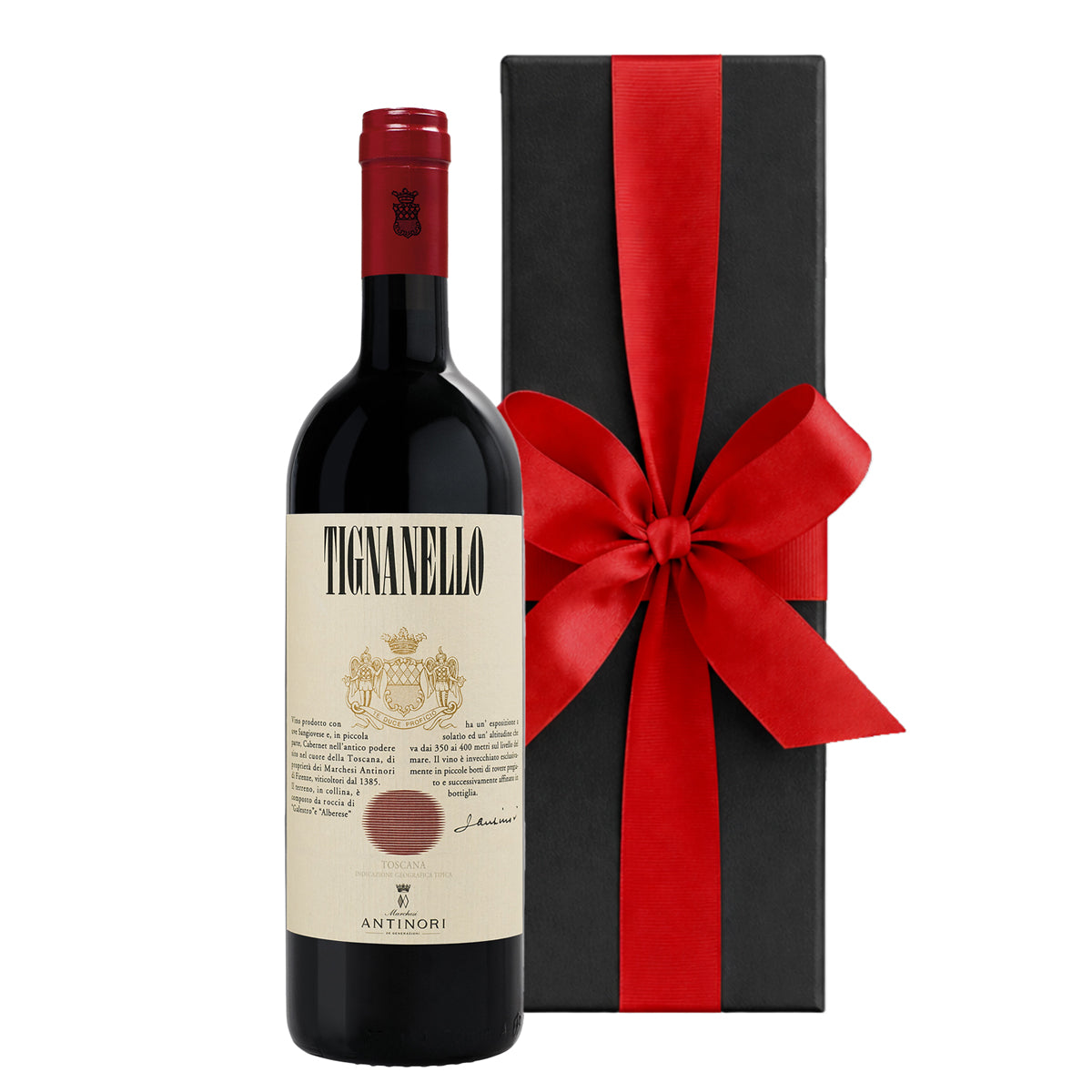 Tignanello Antinori Toscana IGT in Black Gift Box