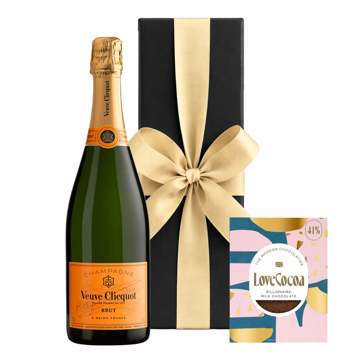 Veuve Clicquot Yellow Label Champagne Gift with Artisan Chocolate