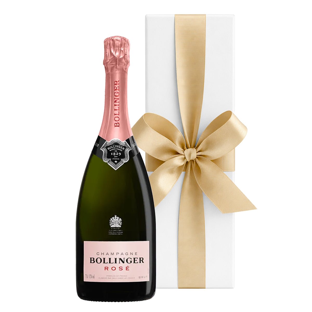 Bollinger Rosé Champagne in White Gift Box - CorporateGifts.London