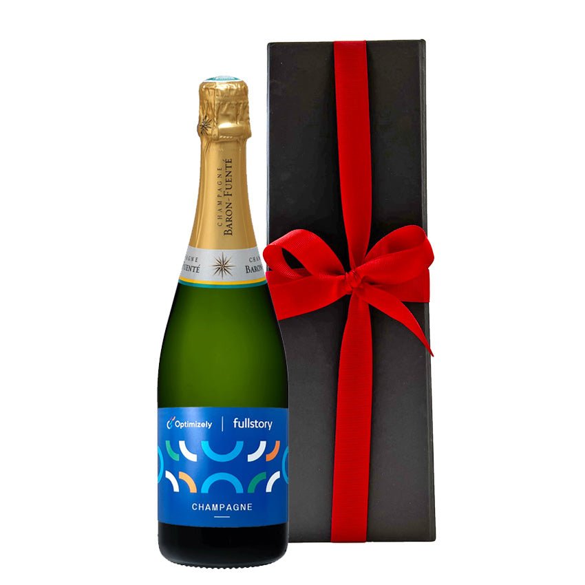 Branded Classic Cuvée Champagne in Black Gift Box - CorporateGifts.London