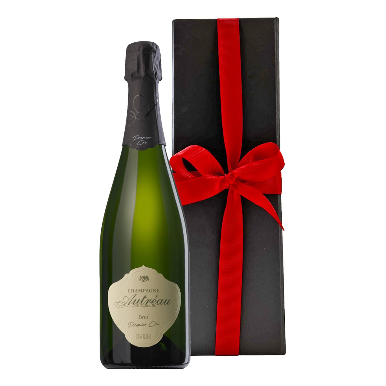 Branded Premier Cru Champagne by Champagne Autréau in Black Gift Box - CorporateGifts.London