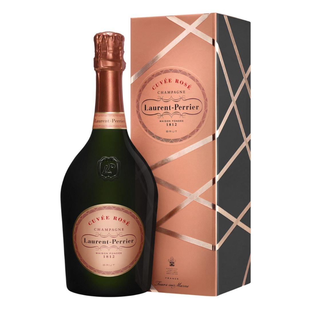 Laurent Perrier Rosé Champagne NV in Gift Box with Hand - Tied Ribbon - CorporateGifts.London