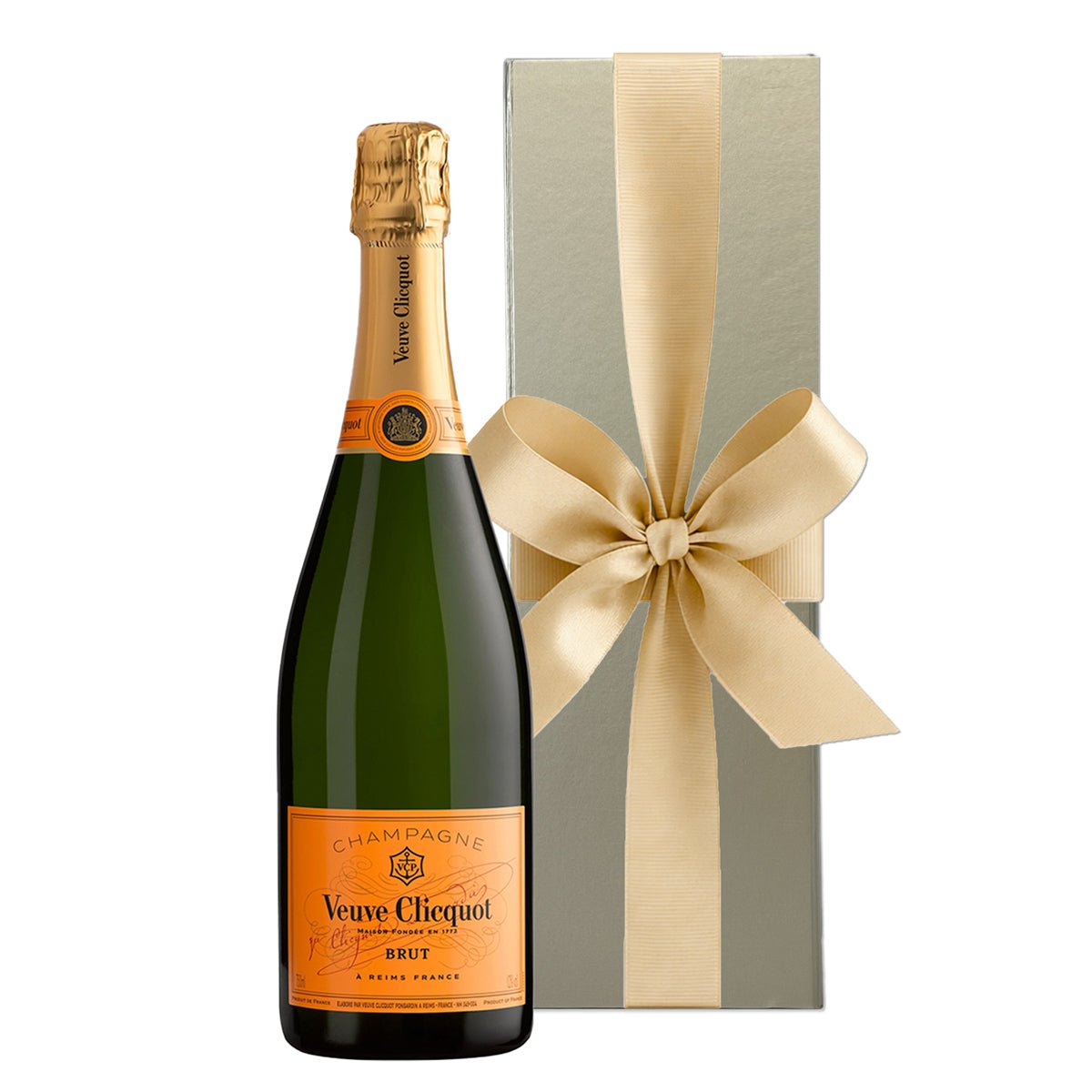 Veuve Clicquot Yellow Label Brut Champagne in Gold Gift Box - CorporateGifts.London