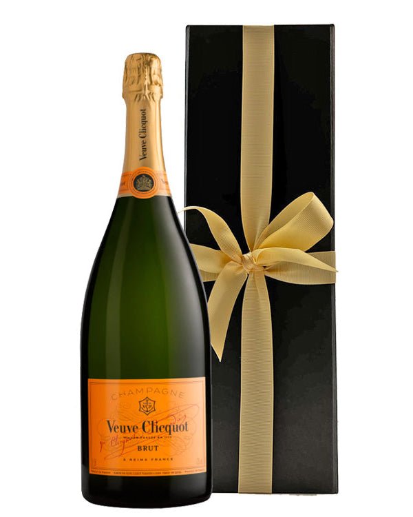 Veuve Clicquot Yellow Label Brut Magnum in Black Gift Box - CorporateGifts.London